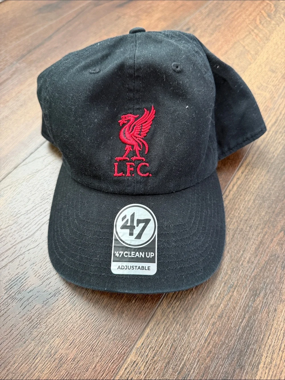 adidas Black Baseball Cap with Red LFC Embroidery